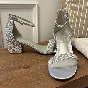 NEW Dream Pairs Rhinestone Formal Open Toe Shoes